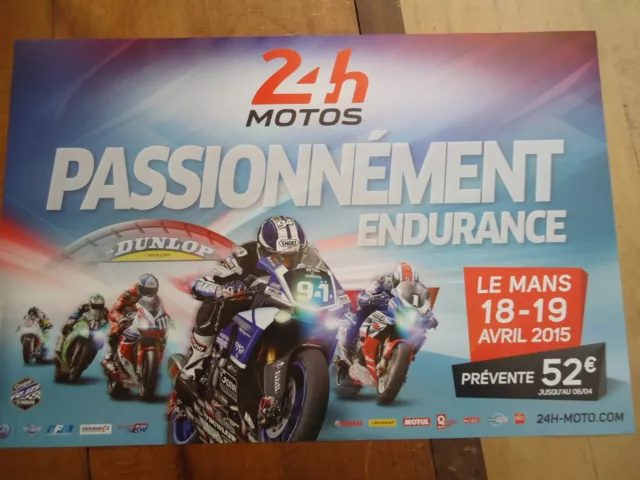Poster Ufficiale 24 10 Del Mans 2015 Moto Manifesto Aco Moto Il Motorbike