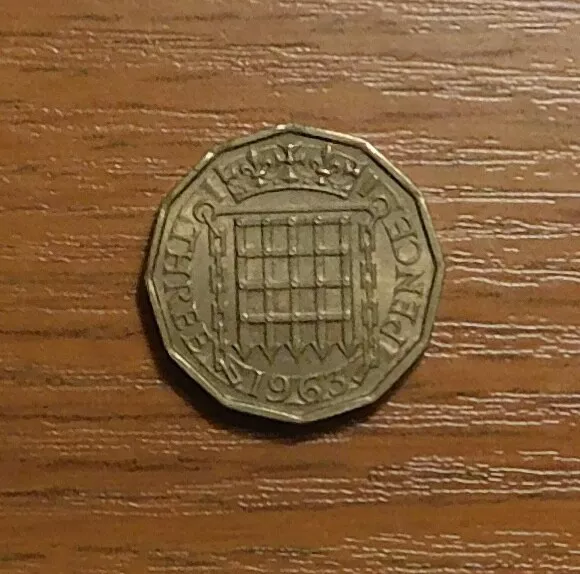1963 Three Pence Coin.eliz Ii Get This Coin. I Combine Postage