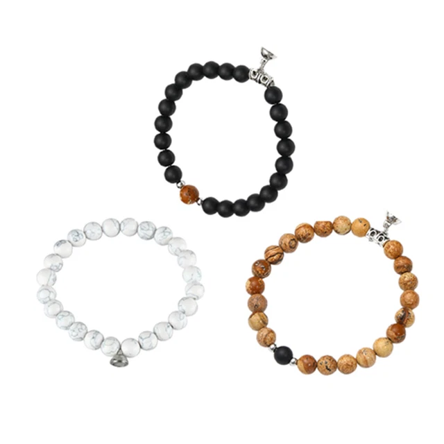 Fumar Hombres Mujeres Anti-ansiedad Piedra Natural Joyería Pulsera Moda Regalos
