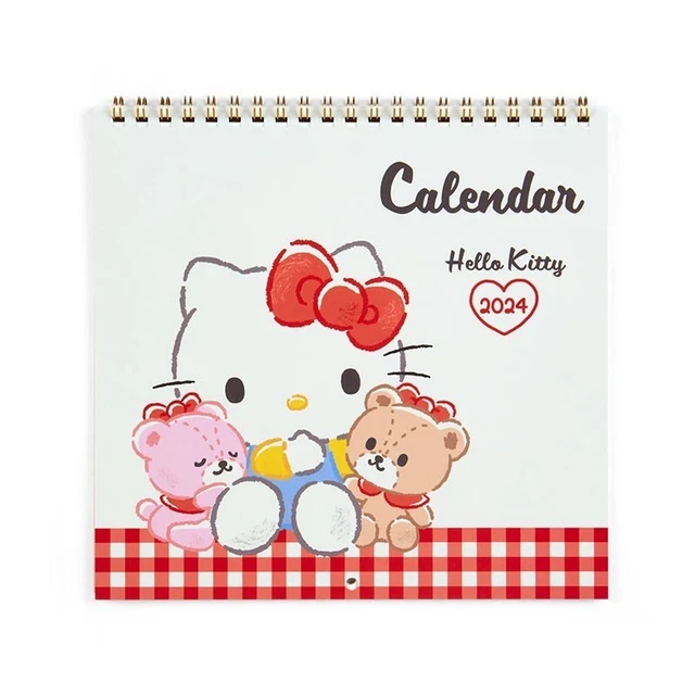2025 WALL CALENDAR Hello Kitty Diecut SANRIO Monthly Flip Planner 35.