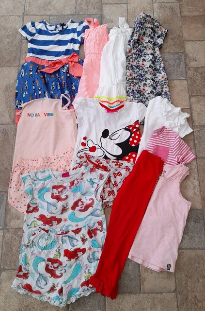 M&S.NEXT.Disney.Girls Age 4-5 Yrs SUMMER Clothes Bundle.Dress.Playsuit.Pjs.Short