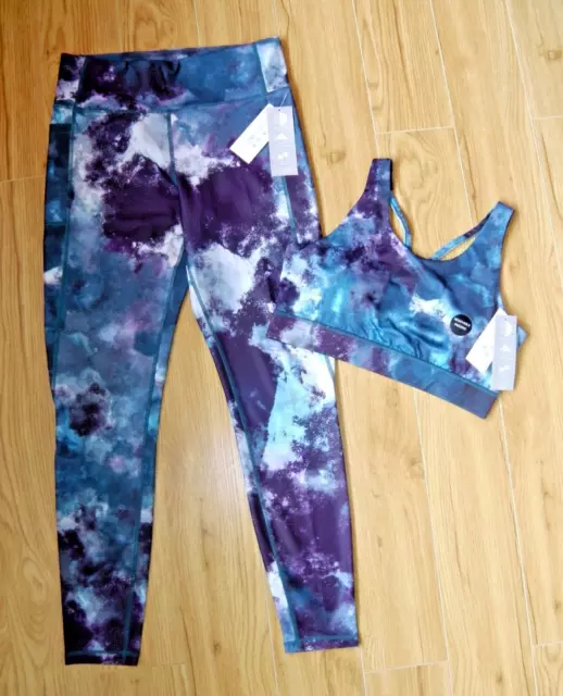 Bnwt Womens Souluxe Sports Bra & Leggings Medium 10/12 Gym Yoga Top Shorts Hoody