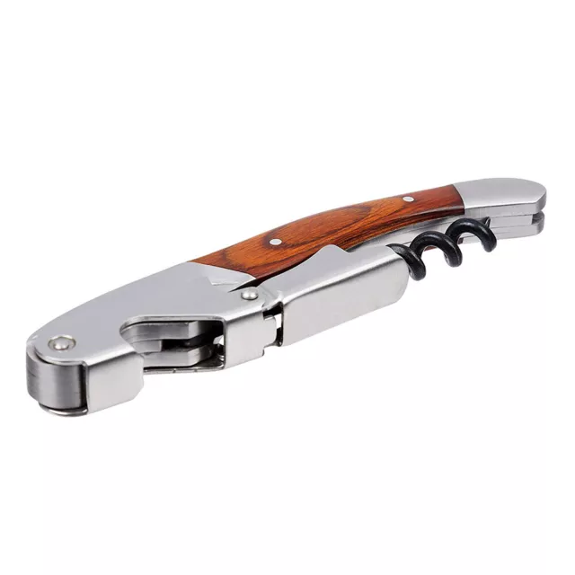 Multifunction Portable Wood Handle Red Wine Screw Corkscrew Wine Bottle Opener