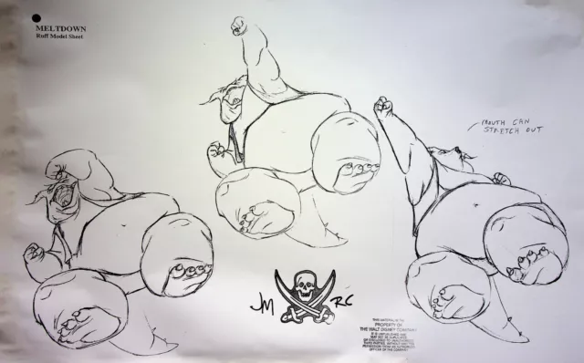 TREASURE PLANET Production Animation Character Layout Model SHEET COPY #GB