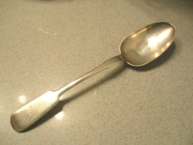 Antique 1908 - 1926 Russian Silver 84 Moscow MET Soup Spoon 8.5" Long 66 Grams