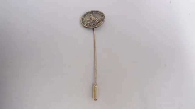 Vintage 1980 Hesston NFR National Finals Rodeo Barrel Racing Stick Pin