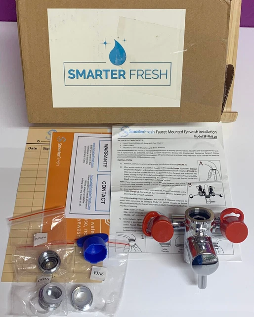 SMARTERFRESH SFFM10 FAUCET Mounted Eyewash Station Eye Flush Wash