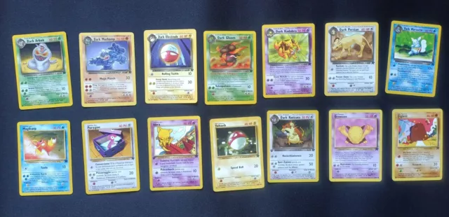 Lotto 27 Pokemon Cards - Set Team Rocket - GOOD/NEAR MINT - 2001 -ITA+ENG