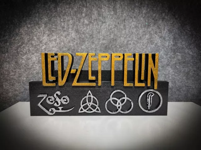 Led Zeppelin Figurine Nerd Geek Gift Collection Edition Rock Fan Art