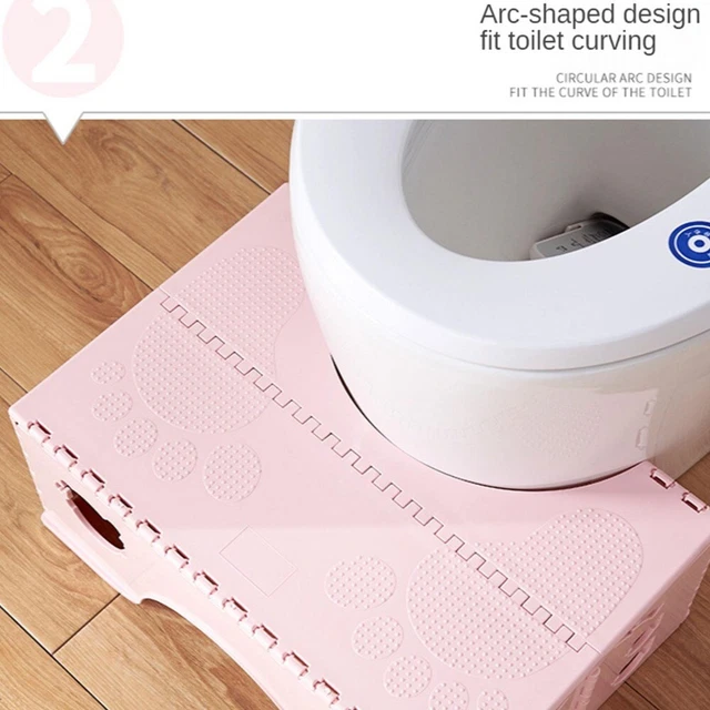 Taburete grueso tobogán fijo escalonado taburete para pies inodoros taburete plegable