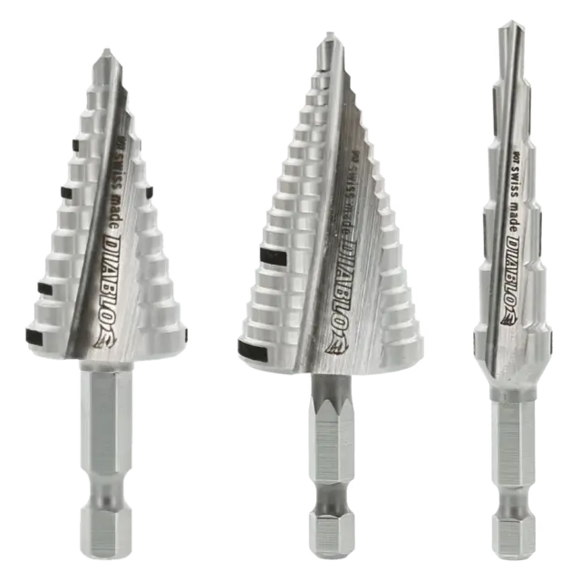 Diablo / Freud 1/4in Drive Step Drill Bits Impact Ready (ALL SIZES)