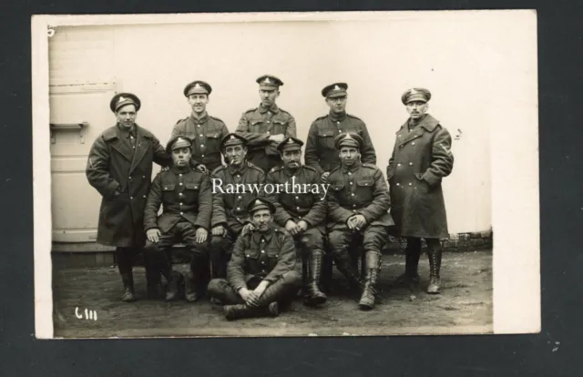 RP WW1 BRITISH MILITARY GROUP  SOLDIERS c1915  #1846