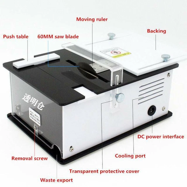 8000RPM Mini precision table saw Handmade Woodworking Bench DIY Bench cutter
