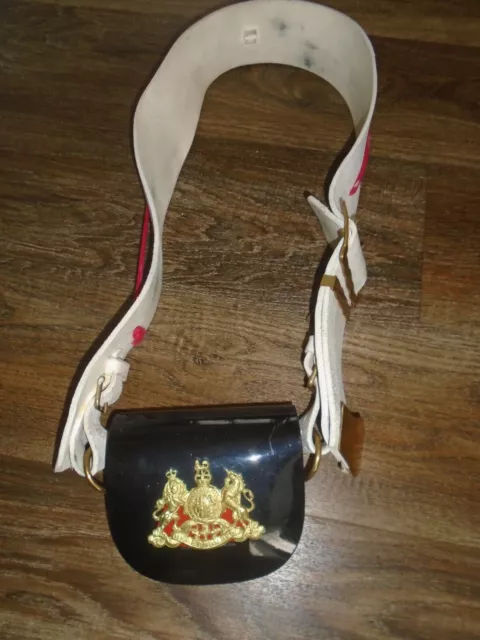 Household Cavalry Ceremonial Pouch With Badge And Cross Belt British Army Issue