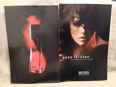 Boss Deep red de 2003 ANG Perfume Ad Boss Publicité papier Parfum 