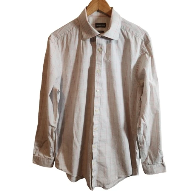 Michael Kors Slim Tall Oeko Tex Men's Causal Button Up Shirt