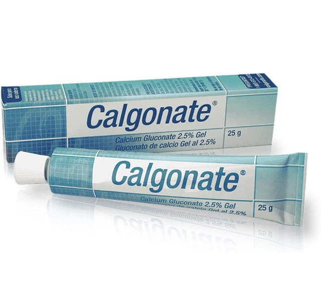 Gel de ácido fluorhídrico gluconato de calcio al 2,5% tubo 25 g caducidad 10/2023