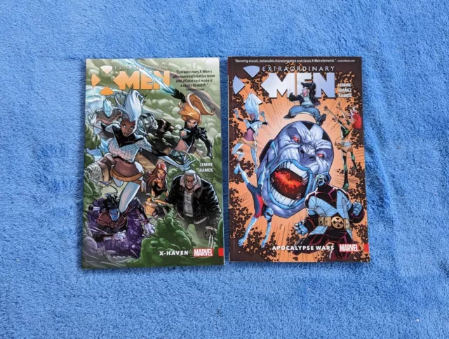 EXTRAORDINARY X-MEN 2 Graphic Novels #1-2 X-Haven Apocalypse Wars Marvel