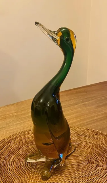 Vintage Italian Murano Glass Duck....in lovely condition