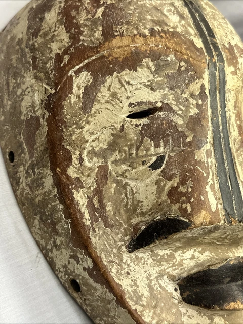 African Face Mask FANG Gabon TRIBAL ART AFRICAN ART PRIMITIVE 13” Vintage 3