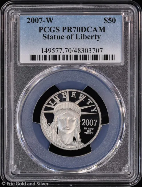2007-W $50 Proof 1/2oz Platinum Eagle PCGS PR 70 DCAM