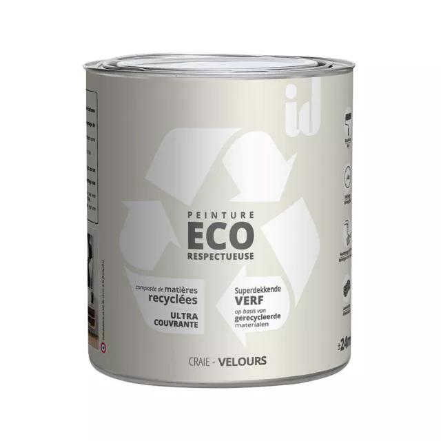 PEINTURE ECO RESPECTUEUSE VELOURS CRAIE 2L - ID Paris