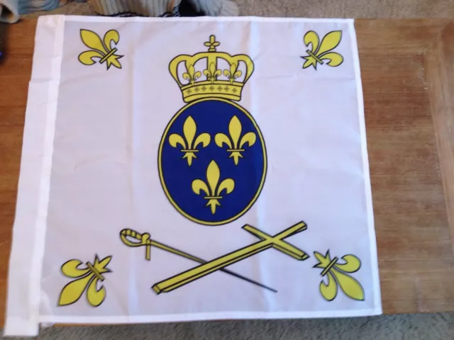 DRAPEAU FRANÇAIS royaume de france royal roi fleur de lys flag bandiera roi  EUR 30,00 - PicClick FR