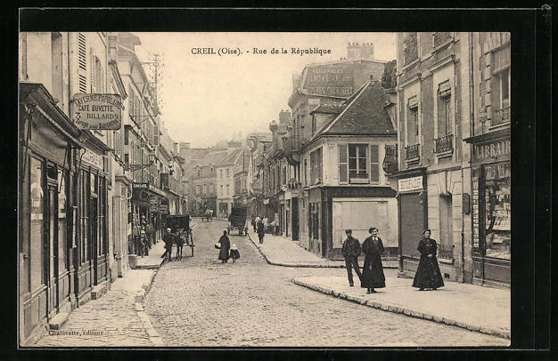CPA Creil, Rue de la République