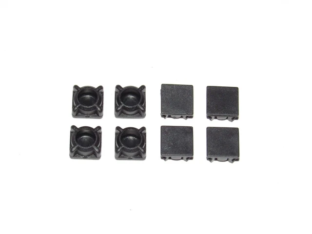 thumbnail image 2 of 8-Pack Black Rubber Feet Screw Covers For PlayStation 2 FAT Console – Compatible With SCPH-30001, 35001, 39001, 50001 Models 2 of 12