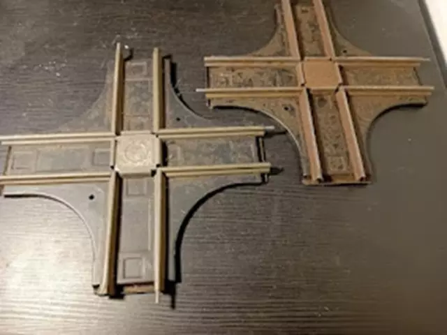 Hornby O Gauge Clockwork 2 Crossing (Tracks) -  Unboxed