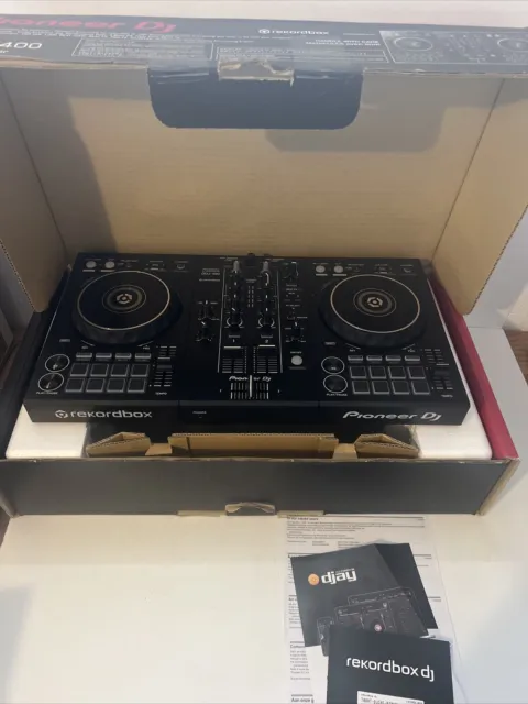 Pioneer DJ DDJ-400 Black with USB cable DJ Controller 2ch rekordbox Excellent!!