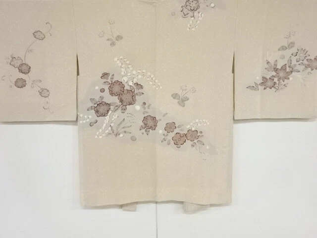 46889# Japanese Kimono / Antique Haori / Floral Plants