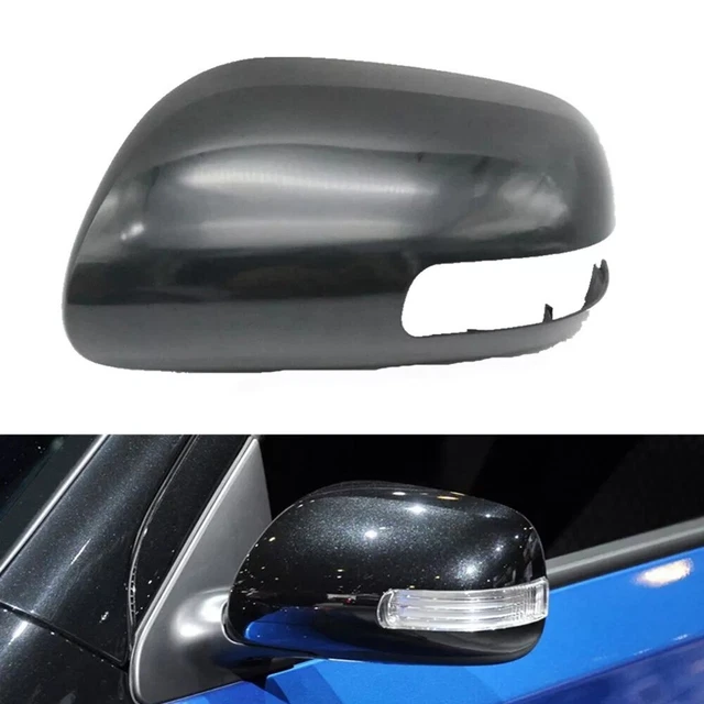 Cache Rétroviseur Latéral Gauche Brillant Noir Et Blanc Pour Toyota Yaris 2012-2020 - Capuchon Extérieur