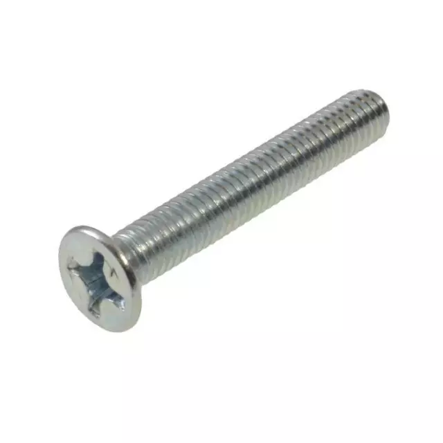 M2 M2.5 M3 M4 M5 M6 Metric Countersunk Phillips Machine Screw Zinc Plated