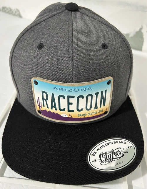 SnapBack Hat Racecoin Arizona License Plate SnapBack hat OSFA