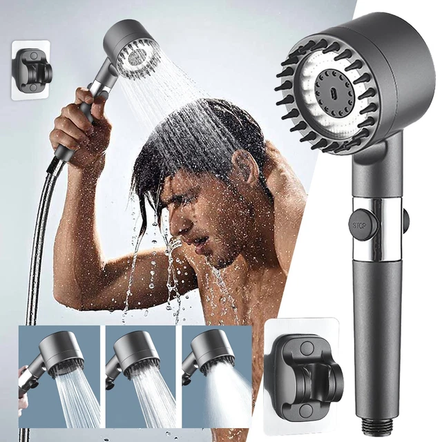 Handheld Detachable Showers Heads Filter Shower Head Supercharged One Click