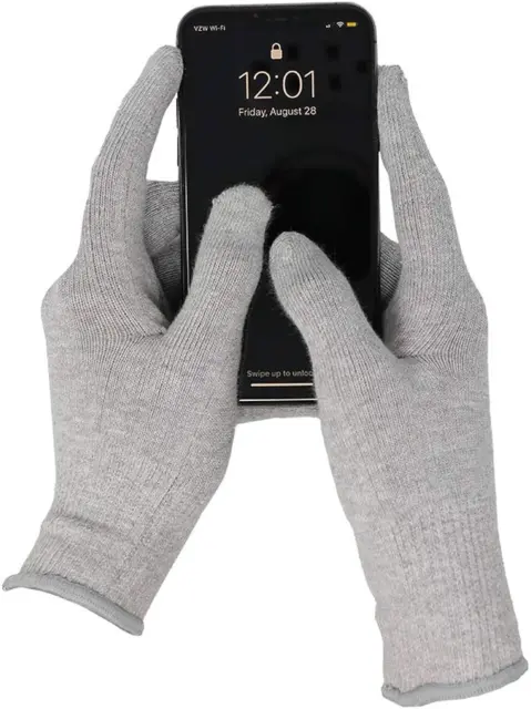 EMF Radiation Protection Computer Gloves - Use with Touch Screens Keyboards T...