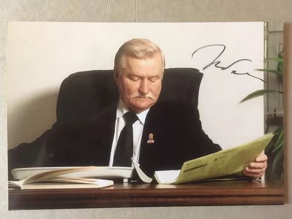 Autographe Lech Walesa - Ancien President De La Republique Pologne