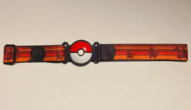 Pokemon Clip 'N' Go Pokeball Adjustable Belt - Charmander Red/Black