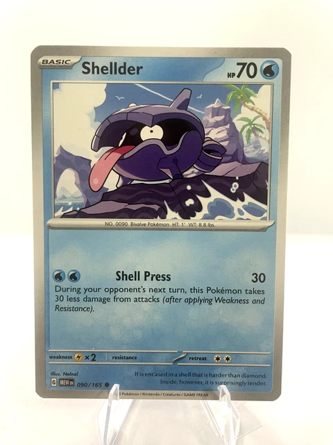 SHELLDER 090/165 COMMON NM Scarlet & Violet 151 Pokémon TCG $1.00 ...