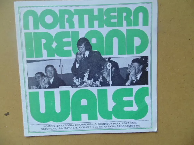 NORTHERN IRELAND v  WALES  HOME INTERNATIONAL. 1972/73