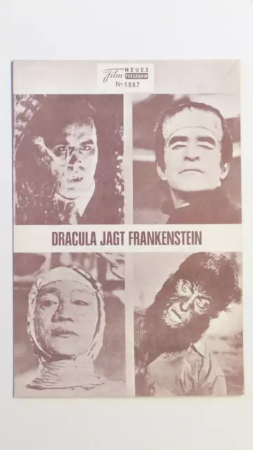 NFP- Neues Film-Programm Nr. 5887 - Dracula jagt Frankenstein 1971 #FP30