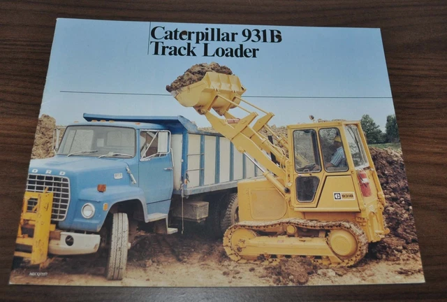 CATERPILLAR 931B TRACK Loader Specification Technical Brochure Prospekt ...