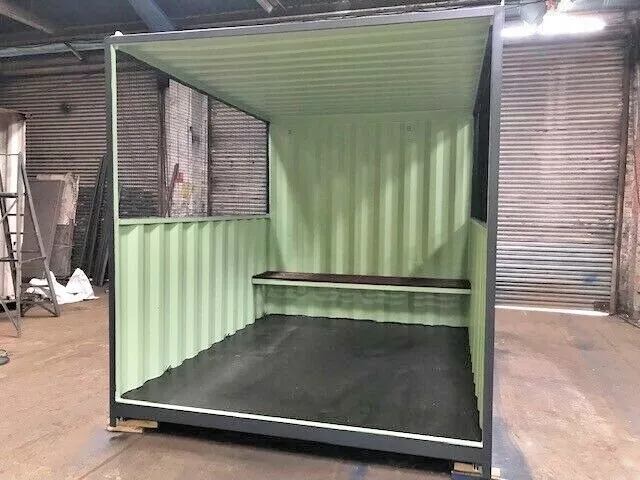 10ft x 8ft Shipping Container Smoking Shelter - Dundee