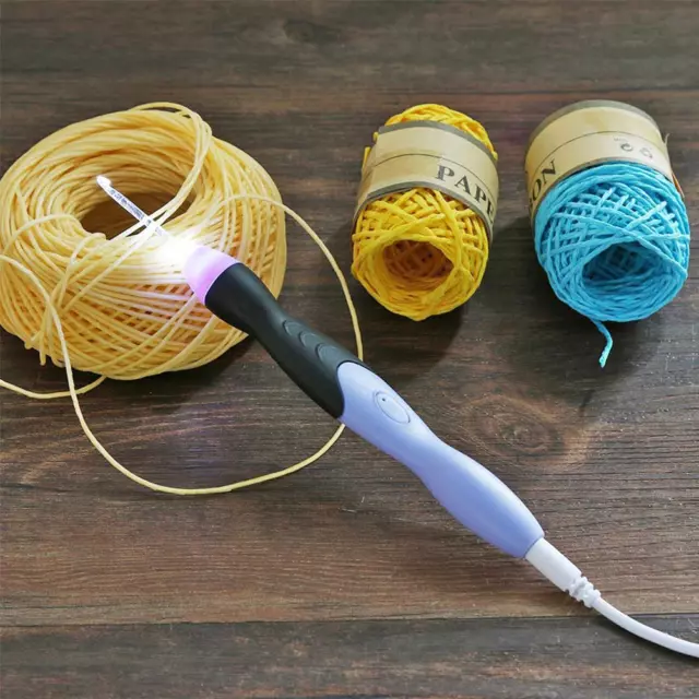 Kit de herramientas de costura 9 en 1 con ganchillo de ganchillo para tejer aguj
