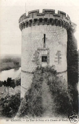 CPA 37 CHINON the Boissy Tower and the Round Road