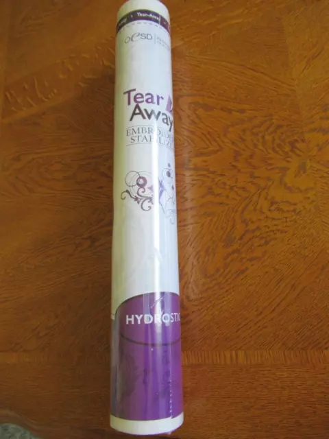 Estabilizador de bordado OESD Tear Away 15" x 5 yardas. Nuevo en paquete