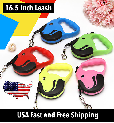 16.5 ft Automatic Retractable Dog Leash Pet Collar Automatic Walking Lead Free