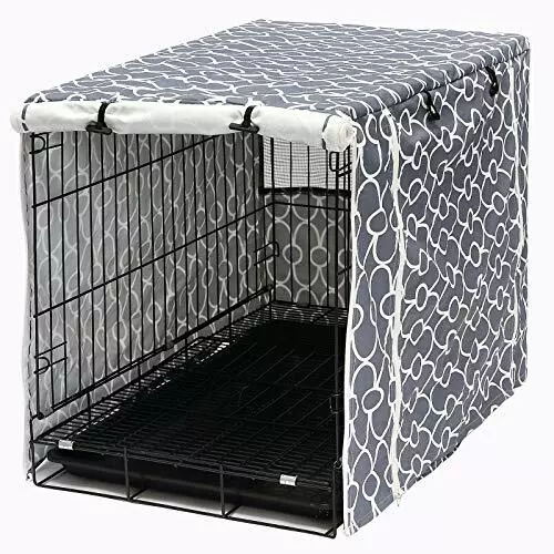 Cubierta de caja para perro de poliéster duradera para perrera para mascotas ajuste universal 36 pulgadas 2