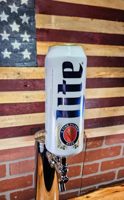 Miller Lite Beer tap handle. 3/8 Kegerator Faucet. Wedding Bar Draft Marker. 3